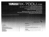 Yamaha RX-700U Owner's manual