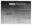 Yamaha RX-830 Owner's manual