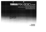 Yamaha RX-930 Owner's manual