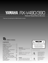 Yamaha RX-V390 User manual