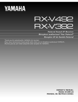 Yamaha RX-V392RDS User manual
