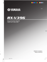 Yamaha RX-V396 User manual