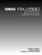 Yamaha RX-V590 User manual