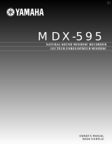 Yamaha MDX-595 User manual