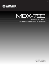 Yamaha MDX-793 Owner's manual
