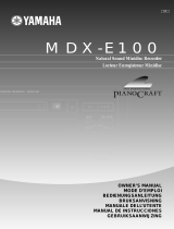 Yamaha MDX-E100 Owner's manual