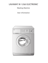 AEG lavamat w 1460 User manual
