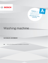 Bosch washing machine User guide