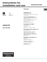 Hotpoint AQ114D 69D IT User guide