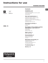 Hotpoint WML 70 EU User guide