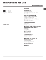 Hotpoint WML 902 EU.C User guide