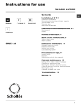 Scholtes SMLE 129 (EU) Owner's manual