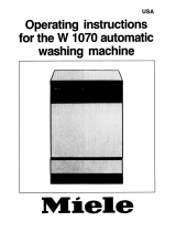 Miele W1070 Owner's manual
