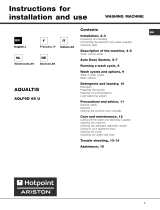 Hotpoint-Ariston AQLF9D 69 U (EU)/A Owner's manual