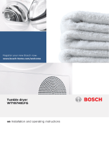 Bosch WTY87H81FG/17 User manual