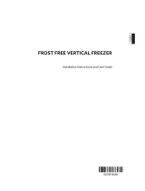 Haier FROST FREE VERTICAL FREEZER Installation Instructions And User Manual