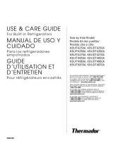 Thermador Refrigerator KBUDT4850A User manual