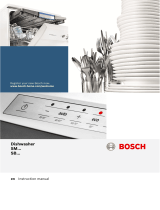 Bosch Dishwasher fully integrated User manual