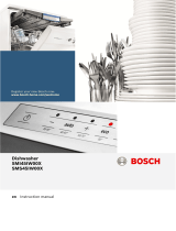 Bosch Dishwasher integrated white User manual