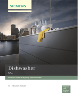 Siemens Dishwasher integrated 45 stainless steel User manual