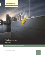 Siemens Dishwasher fully integrated User manual