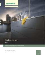 Siemens Dishwasher integrated stainless steel User manual