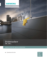 Siemens Free-standing dishwasher User manual