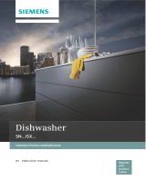 Siemens Free-standing dishwasher 60 cm silver in Owner's manual