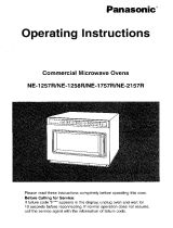 Panasonic Microwave NE-1258R Operating instructions