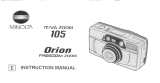 Minolta Freedom Zoom Orion User manual