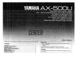 Yamaha AX-500 Owner's manual