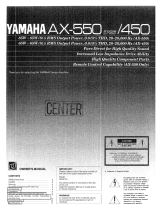 Yamaha AX-550 Owner's manual