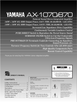 Yamaha AX-870 User manual