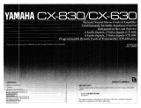 Yamaha CX-630 Owner's manual