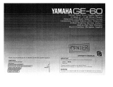 Yamaha GE-60 Owner's manual