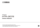 Yamaha HTR-3072 Owner's manual