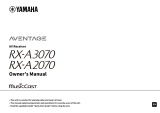 Yamaha RX-A3070 User manual