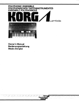 Korg LAMBDA Owner's manual