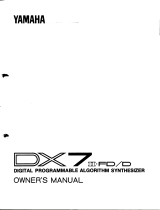 Yamaha DX7II Owner's manual