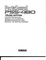 Yamaha PortaSound PSS-480 Owner's manual