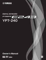 Yamaha PSR-E243 - YPT240 Owner's manual