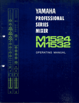Yamaha M1532 Owner's manual