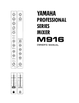 Yamaha M916 Owner's manual