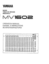 Yamaha MV1602 Owner's manual