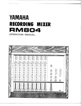 Yamaha RM804 Owner's manual