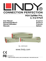 Lindy 8 Port VGA Splitter Pro, 450MHz User manual