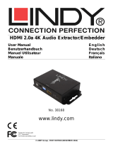 Lindy HDMI 2.0 18G Audio Extractor & Embedder User manual