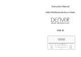 DENVER® DAB+ radio User manual