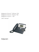 BELGACOM Forum 730 User manual