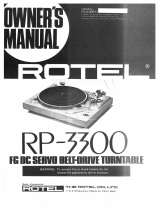 Rotel RP-3300 Owner's manual